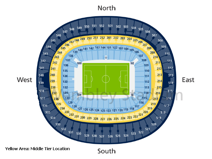 wembley stadium seating plan. Club Wembley VIP Ticket