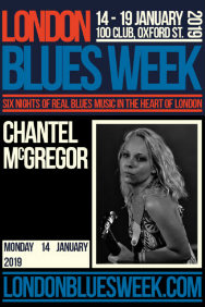 London Blues Week 2019 Present Chantel McGregor