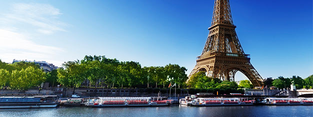 Salta las filas a la Torre Eiffel! Visitas los tres pisos, incluyendo el tercer piso, la más alta! También podrá disfrutar un estupendo crucero el día que quiera. Reserva ya!