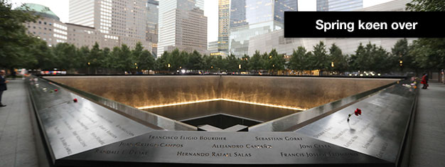 Spring køen over til 9/11 Memorial Museum! Med billetterne med hjemmefra får du et præcist tidspunkt, hvor du kan komme ind og springe køen over!
