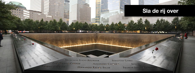Vermijdt de wachtrij bij het 9/11 Memorial Museum met vooraf geboekte tickets, u krijgt een exacte tijd waarop u het museum kunt betreden, hierdoor hoeft u niet in de rij te staan.