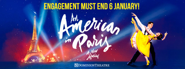 Nyd An American In Paris, en prisbelønnet, spændende og flot musical med nogle af de bedste sange af George & Ira Gershwin. Bestil billetter online!