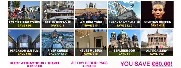 The Berlin Sightseeing Pass gives you free entry to over 50 attractions without further payment. Buy your Berlin Pass here. 