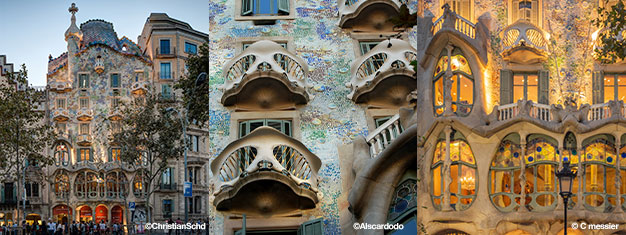 Skip the line to Casa Batlló with prebooked tickets! Visit one of Antoni Gaudi's most famous buildings in Barcelona - Casa Batlló! Book tickets online!