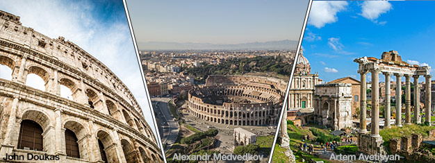 Visitez le Colisée avec un billet d'entrée avec créneau horaire réservé et un audioguide. Explorez ensuite le Forum romain et le Mont Palatin plus tard dans la journée ou le jour suivant. Achetez en ligne ! 