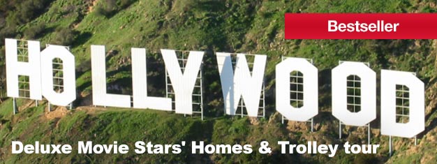 Have you ever dreamt of seeing Hollywood and Beverly Hills? Then come with us on the Deluxe Movie Stars' Homes and Trolley Tour! Get your tickets here.