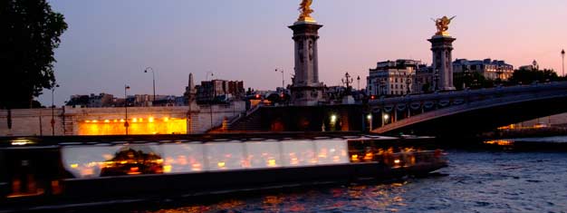 Prebook your dinner cruise tickets in Paris from home and prepare yourself of a night in the name of romance in the city of love. Book online!