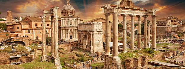 Conheça o Coliseu, o Forum Romano, o Panteão, Fonte Trevi e Piazza Navona - em um tour guiado de primeira qualidade por mais de 2500 anos de história. Reserve online! 