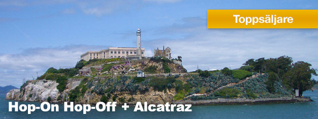 Biljetter till Hop-On Hop-Off inkl. besök på Alcatraz Island. Golden Gate-bron, Sausalito, San Francisco by Night. Boka biljetter till SF hop on hop off online!