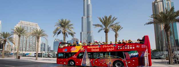 Book your Hop-On Hop-Off tickets from home and you're all set to start exploring Dubai and all of its sights. Free audio guides! Children under 5 are free!