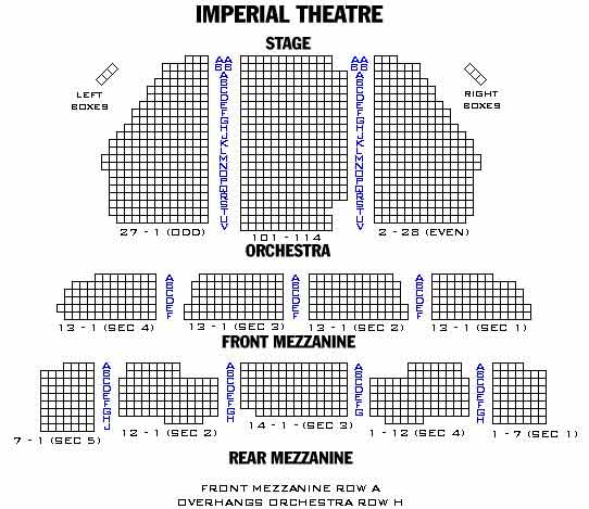 Imperial Theatre Seating Chart Ain T Too Proud