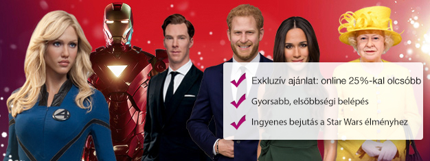 Skip the line to London's Madame Tussauds wax museum with prebooked tickets. Save 25% on your tickets! Fun for the whole family! Buy online!