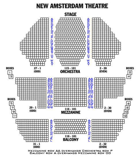 Disney S Aladdin Broadway Ticmate Venue Info New Amsterdam Theatre