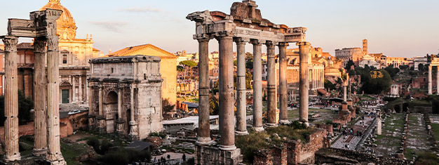 Experience all of Rome in one day, from the Colosseum, Roman Forum, Pantheon, Trevi Fountain to the Vatican. Kids under 7 are free. Book online!