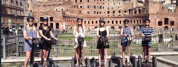 Découvrez Rome en Segway ! Une visite en Segway c'est le moyen idéal pour réunir les adolescents, les couples et les personnes célibataires. Réservez vos billets en ligne