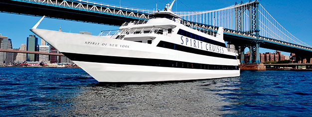 Reserva entradas a la cena en crucero Spirit en Nueva York. Un increíble cena en crucero en Nueva York. Compra entradas aquí!