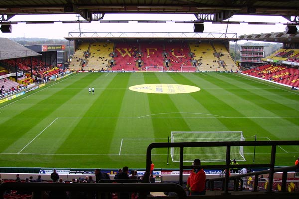 Informação sobre o local Vicarage Road. LondresFutebol.com