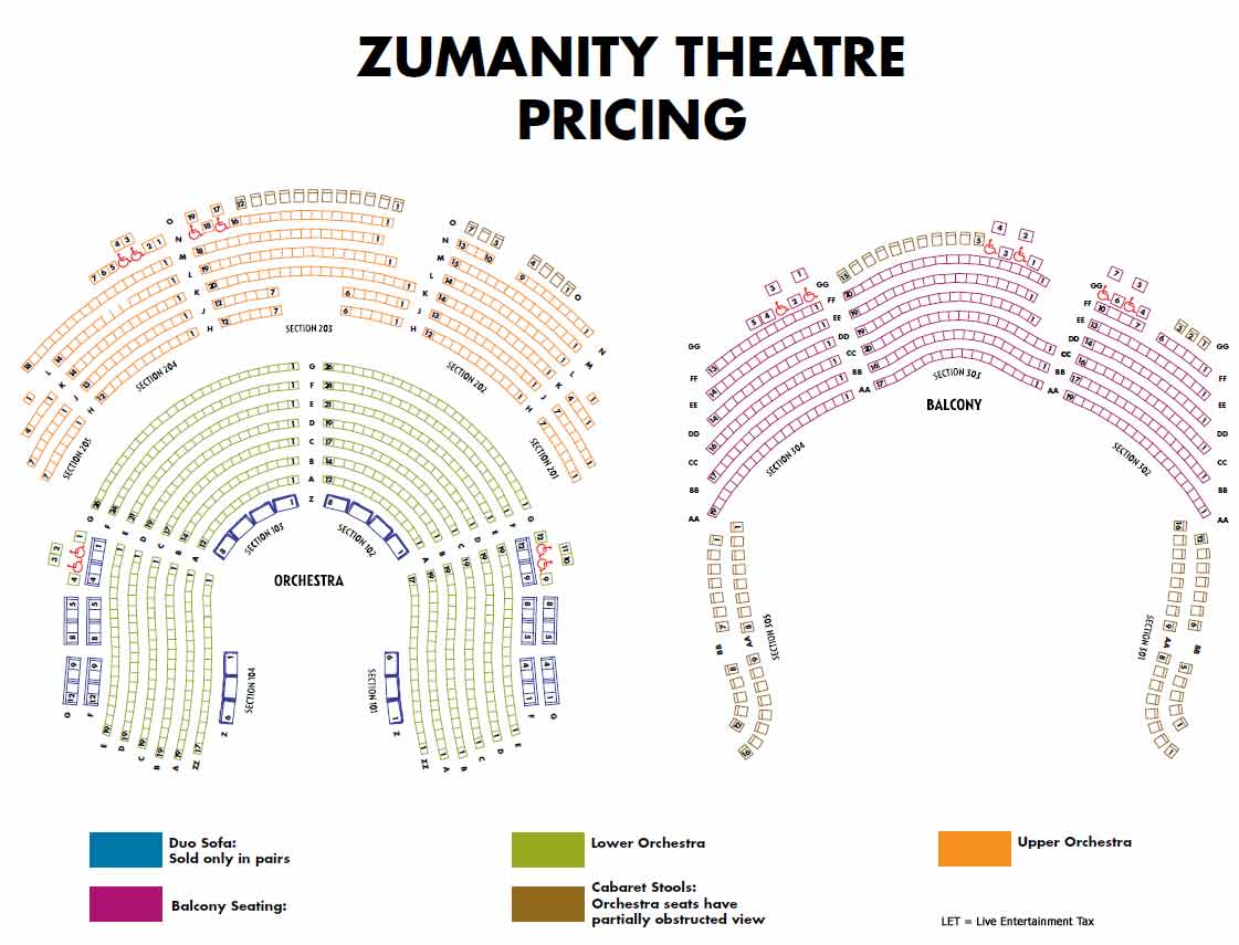 Cirque Ka Seating Chart