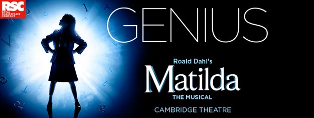 Erleben Sie Matilda the Musical in London! Kinder und Erwachsene lieben die Geschichte des kleinen Mädchens mit außergewöhnlicher Vorstellungskraft.