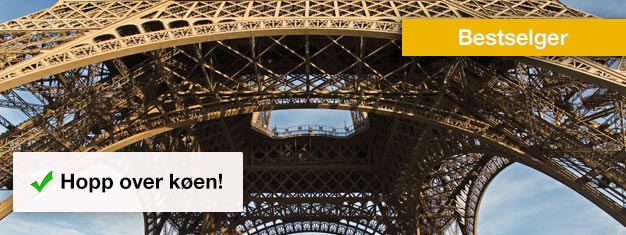 Billetter til en 1-times tur i Paris og et besøk på 2. etasje i Eiffeltårnet. Unngå kø - Billetter med fortrinnsrett - Bestill Paris Eiffel Tour nå!