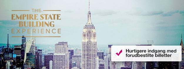 Spring køen over til Empire State Building med forudbestilte billetter! Nyd udsigten over New York! Køb dine billetter til Empire State Building her!
