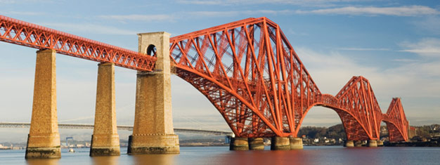 Descubre los magníficos puentes, pueblos pesqueros e historia del golf en Escocia. Visita la Abadía de Dunfermline y explora St. Andrews. Reserva aquí!