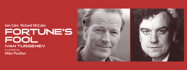 Fortune’s Fool in London, is directed by Lucy Bailey, in this new production which stars Iain Glen and Richard McCabe. Book tickets for Fortune’s Fool in London here!