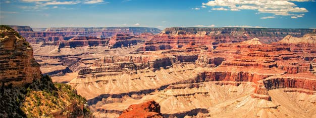 Descubre el Grand Canyon, la maravilla geológica, que simplemente se tiene que ver en persona. Será un viaje inolvidable. Reserva tu tour ya!