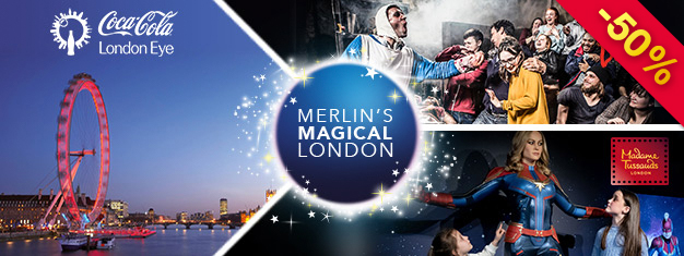 Choose our amazing 3-in-1 combo & get access to Madame Tussauds, London Eye and London Dungeon at half price. Faster access with prebooked tickets!
