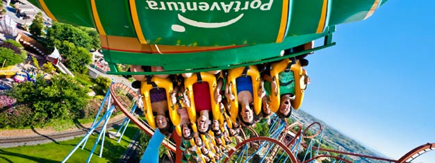 Visit PortAventure Park outside Barcelona! Fun rides, dazzling shows and six different worlds. Fun for the entire family! Book your tickets online! 
