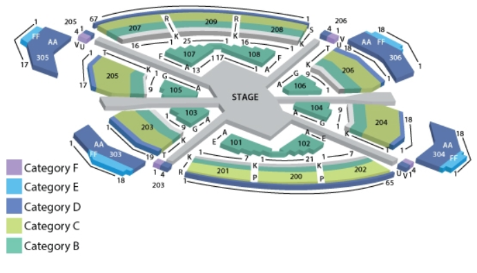The Mirage Love Theater Seating Chart