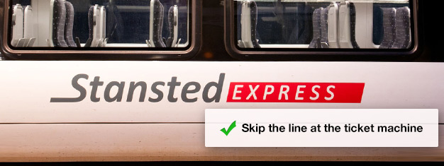 Prebook your train ticket for the Stansted Express and jump right onto the train from the airport to London's Liverpool Street Station! Travel time is only 45 minutes.